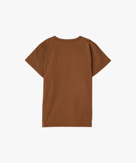 FEMME ウィメンズ ロゴプリント コットン 半袖Tシャツ "Brando" ブラウン系その他