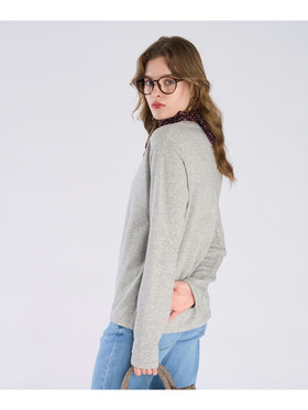 To b. by agnès b. エンブロゴロングTシャツ グレー