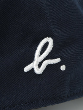 FEMME ウィメンズ ”b.”ロゴ コットン キャップ ネイビー