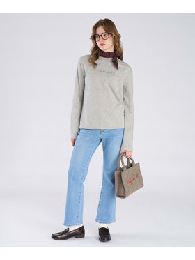 To b. by agnès b. エンブロゴロングTシャツ グレー