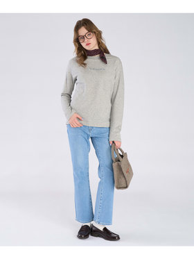 To b. by agnès b. エンブロゴロングTシャツ グレー