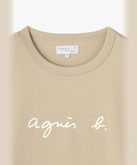 HOMME メンズ メンズ ロゴ プリント 長袖 Tシャツ "New Coulos" ブラウン