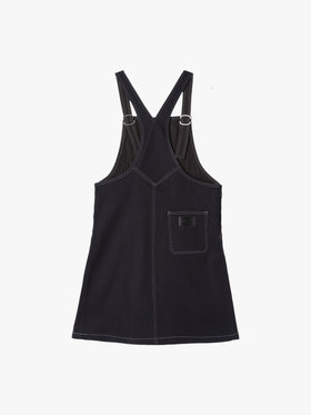 ENFANT ガールズ キッズ デニムサロペットワンピース ネイビー