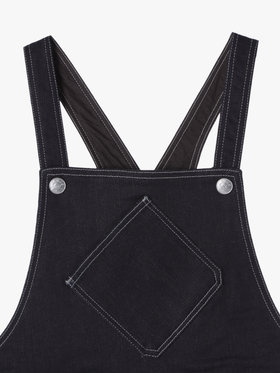 ENFANT ガールズ キッズ デニムサロペットワンピース ネイビー