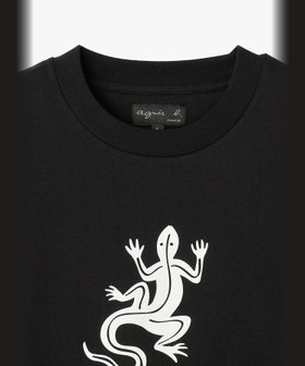 FEMME ウィメンズ アイコニック コットン 半袖 Tシャツ "Lezard" ブラック