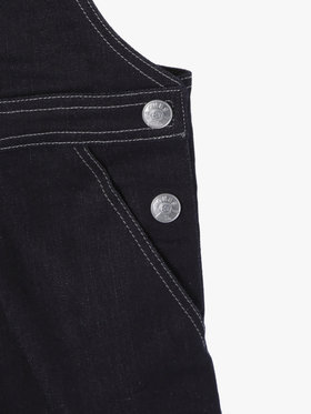 ENFANT ガールズ キッズ デニムサロペットワンピース ネイビー