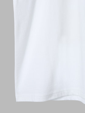 HOMME メンズ agnes b. x NH クルーネック 長袖 Tシャツ ホワイト