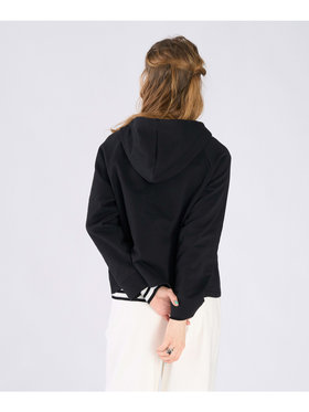 To b. by agnès b. コットン ハーフジップ スウェットフーディー ブラック