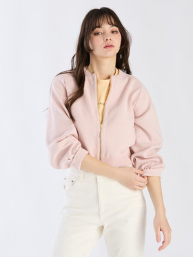 To b. by agnès b. 【Outlet】トゥービーライトニットブルゾン ピンク