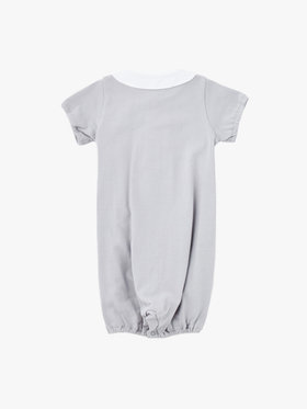 ENFANT ベビー ベビー トロンプルイユ 半袖2wayオール グレー