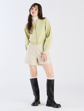 To b. by agnès b. 【Outlet】トゥービーライトニットブルゾン ライトグリーン