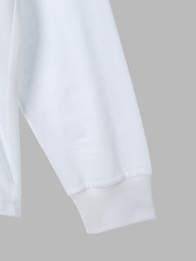 HOMME メンズ agnes b. x NH クルーネック 長袖 Tシャツ ホワイト