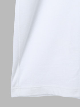 HOMME メンズ agnes b. x NH クルーネック 長袖 Tシャツ ホワイト