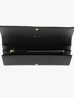 VOYAGE ウィメンズ バッグ＆ウォレット レザーロングウォレット" Petit b." EW13B-04 ブラック