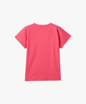 FEMME ウィメンズ アイコニック プリント コットン 半袖 Tシャツ "Point d'ironie" ピンク