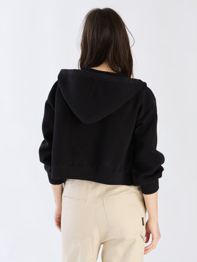 To b. by agnès b. メッシュ ニット ミニフーディー ブラック