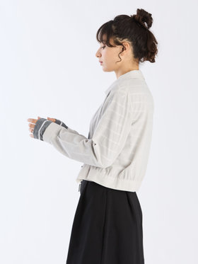 To b. by agnès b. 【Outlet】コットンボイル ブルゾン ライトグレー