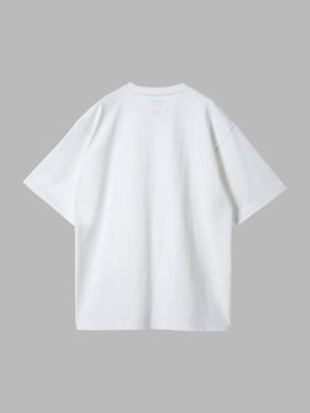 HOMME メンズ agnes b. x NH クルーネック 半袖 Tシャツ ホワイト