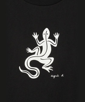 FEMME ウィメンズ アイコニック コットン 半袖 Tシャツ "Lezard" ブラック