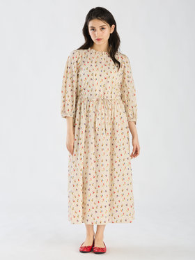 To b. by agnès b. 【Outlet】スプラッシュプリントワンピース ホワイト