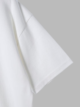 HOMME メンズ agnes b. x NH クルーネック 半袖 Tシャツ ホワイト