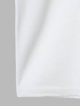 HOMME メンズ agnes b. x NH クルーネック 半袖 Tシャツ ホワイト