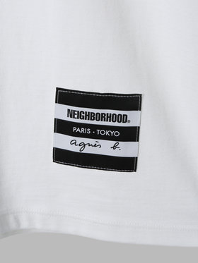 HOMME メンズ agnes b. x NH クルーネック 半袖 Tシャツ ホワイト