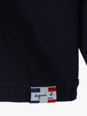 FEMME ウィメンズ オーガニックコットン メルトン 長袖 カーディガンプレッション ”Le Classique” ブルー系その他