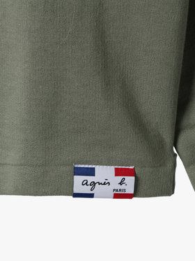 FEMME ウィメンズ オーガニックコットン メルトン 長袖 カーディガンプレッション ”Le Classique” カーキ