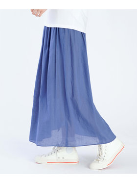 FEMME ウィメンズ 【Outlet】ガーゼ調コットン スカート "Telma" ブルー