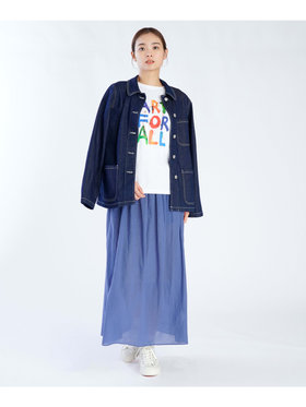 FEMME ウィメンズ 【Outlet】ガーゼ調コットン スカート "Telma" ブルー