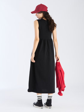 To b. by agnès b. 【Outlet】ノースリーブ ロング ニット ワンピース ブラック