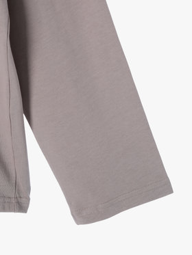 HOMME メンズ メンズ ロゴ プリント コットン 長袖 Tシャツ ”Christof” ベージュ