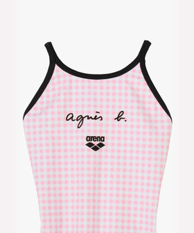 FEMME ウィメンズ agnes b. x arena タフスーツ トレーニングワンピース 水着 ピンク系その他