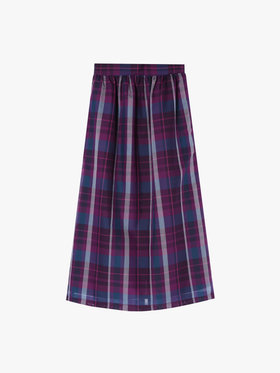 To b. by agnès b. 【Outlet】トゥービーシアーチェックスカート パープル