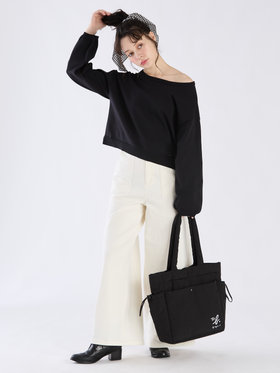 To b. by agnès b. 【Outlet】WS91 PULLOVER クルーネックニットプルオーバー ブラック