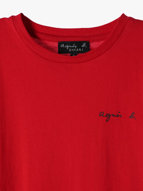 ENFANT ユニセックス 【Outlet】S179 E GD TS キッズ ロゴTシャツ レッド