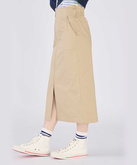 To b. by agnès b. ストレッチ チノ ジップ タイトスカート ベージュ