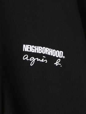 HOMME メンズ agnes b. x NH スウェットスナップフーディー ブラック