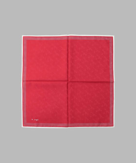 FEMME ウィメンズ ロゴ ジャカード ハンカチ レッド
