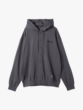 HOMME メンズ agnes b. x NH スウェットスナップフーディー グレー