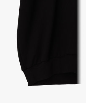 FEMME ウィメンズ コットン ジップ 長袖 スウェット ブラック