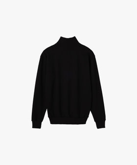 FEMME ウィメンズ コットン ジップ 長袖 スウェット ブラック