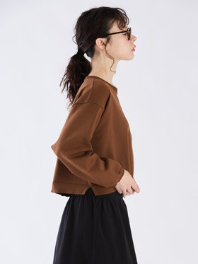 To b. by agnès b. 【Outlet】WS91 PULLOVER クルーネックニットプルオーバー ブラウン