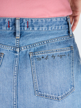 To b. by agnès b. To b. by agnes b. x RED CARD TOKYO Denim Long SK ロングデニムスカート ライトブルー