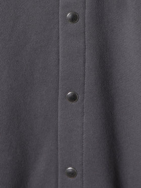 HOMME メンズ agnes b. x NH スウェットスナップフーディー グレー