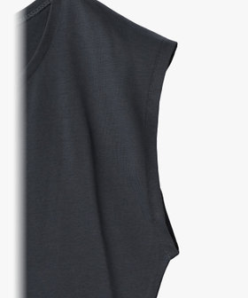FEMME ウィメンズ メッセージプリント コットン 半袖 Tシャツ "Ciao" グレー