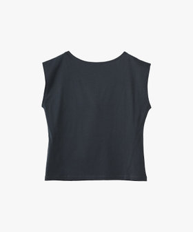FEMME ウィメンズ メッセージプリント コットン 半袖 Tシャツ "Ciao" グレー