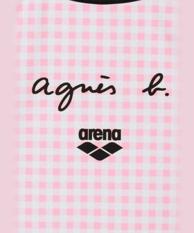 FEMME ウィメンズ agnes b. x arena タフスーツ トレーニングワンピース 水着 ピンク系その他