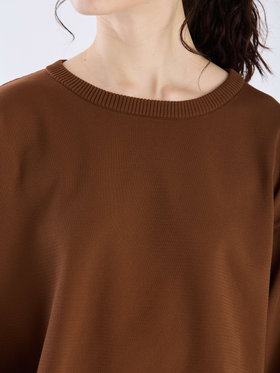 To b. by agnès b. 【Outlet】WS91 PULLOVER クルーネックニットプルオーバー ブラウン